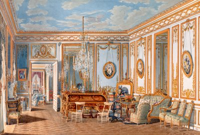 Das Arbeitszimmer der Kaiserin Eugenie in Saint-Cloud, 1860 von Fortune de Fournier